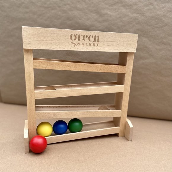 Wooden Ball Tracker, Montessori Ball Runner - Picture 8 of 9